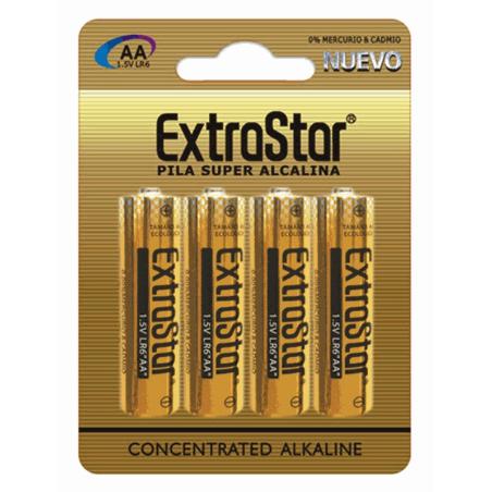 PILAS EXTRASTAR SUPER ALCALINA LR6 (AA)  BL/4 UD