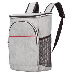 BOLSA MOCHILA TERMICA PORTA ALIMENTOS GRIS 14 L.