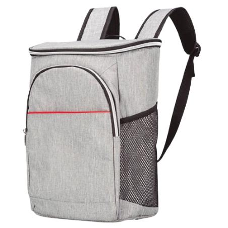 BOLSA MOCHILA TERMICA PORTA ALIMENTOS GRIS 14 L.
