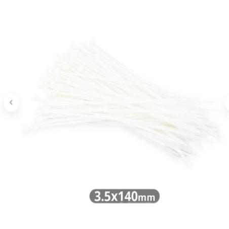 BRIDAS NYLON 140X3.6MM NATURAL BOLSA 100 UD.
