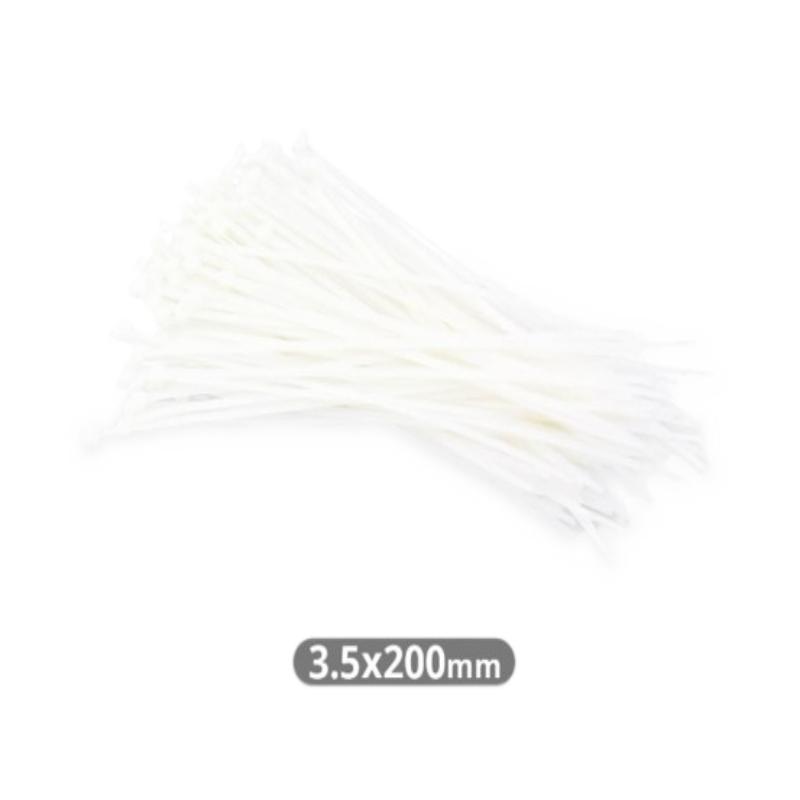BRIDAS NYLON 200X3.6MM NATURAL BOLSA 100 UD.