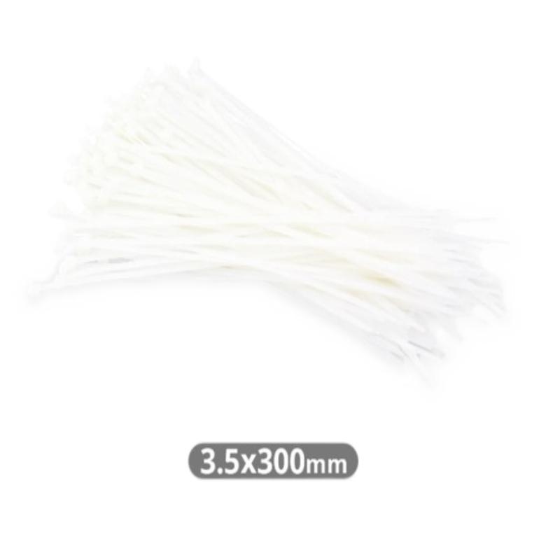 BRIDAS NYLON 300X3.6MM NATURAL BOLSA 100 UD.