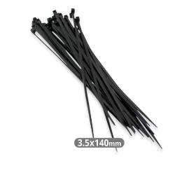 BRIDAS NYLON 140X3.6MM NEGRO BOLSA 100 UD.