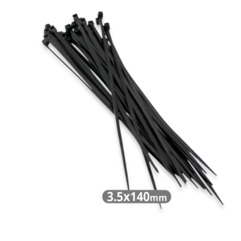BRIDAS NYLON 140X3.6MM NEGRO BOLSA 100 UD.