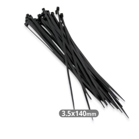 BRIDAS NYLON 140X3.6MM NEGRO BOLSA 100 UD.