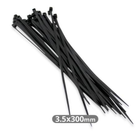BRIDAS NYLON 300X3.6MM NEGRO BOLSA 100 UD.