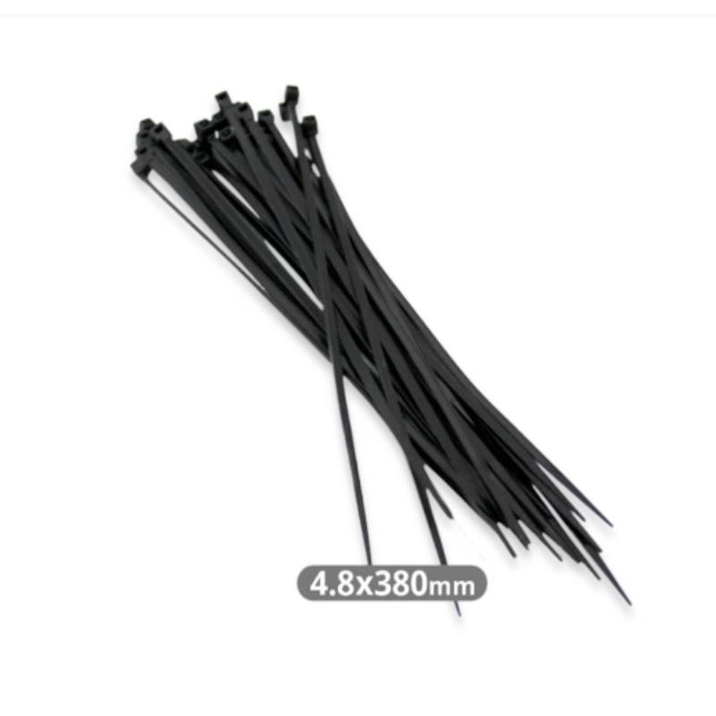 BRIDAS NYLON 380X4.8MM NEGRO BOLSA 100 UD.