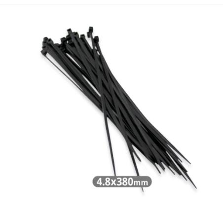 BRIDAS NYLON 380X4.8MM NEGRO BOLSA 100 UD.