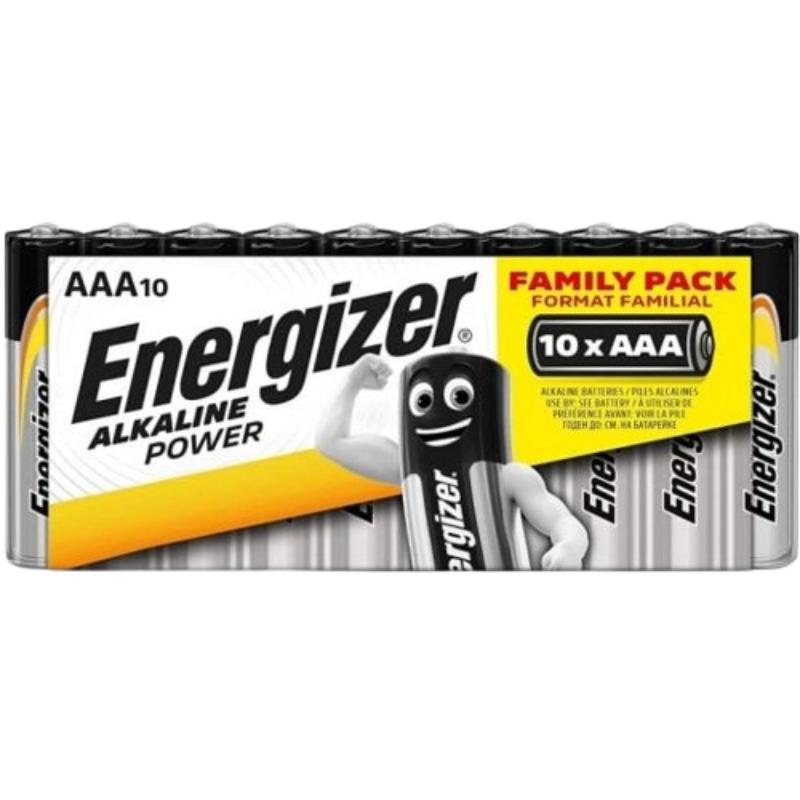 PILAS ENERGIZER ALKALINE LR03 (AAA) B/6+4 UNIDADES