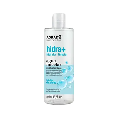 AGUA MICELAR AGRADO HIDRA+ TODA PIELES B/400 ML
