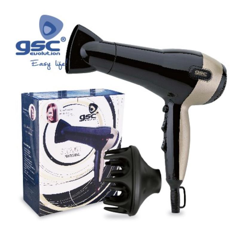 SECADOR PELO PROFESIONAL 2200W "GSC" TOURMALINE