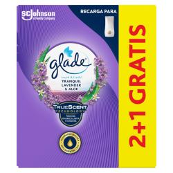 AMBIENTADOR GLADE 1-TOQUE RECAMBIO LAVANDA P/3UD