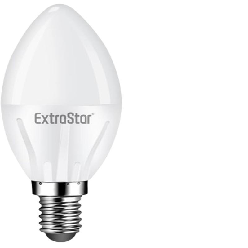 LAMPARA LED EXTRASTAR VELA LUZ FRIA E14 4W 32W P/2