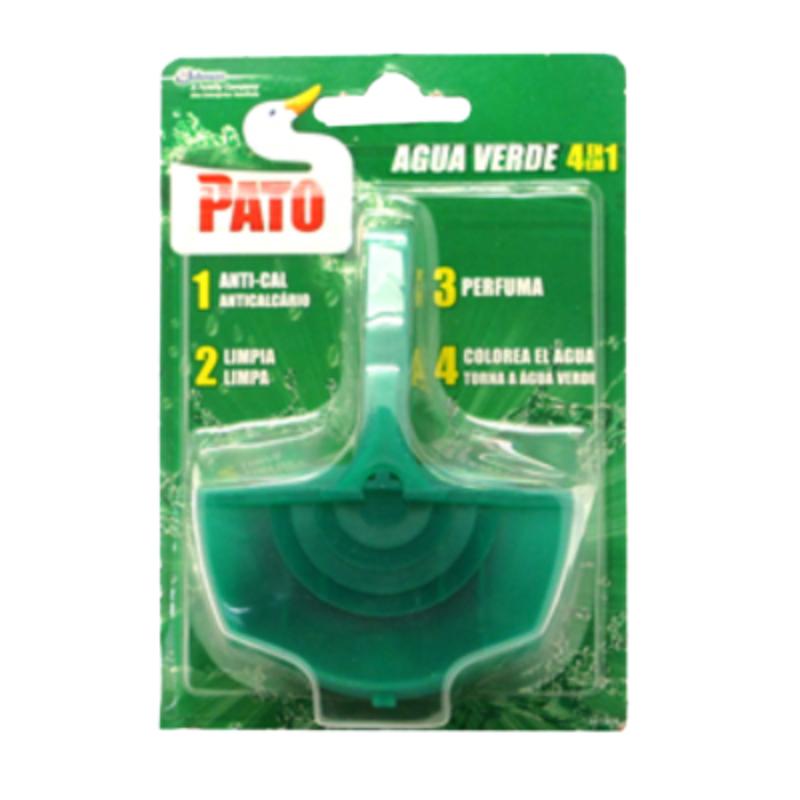 LIMPIADOR WC PATO BLOC AGUA VERDE COLGADO4EN1 40GR