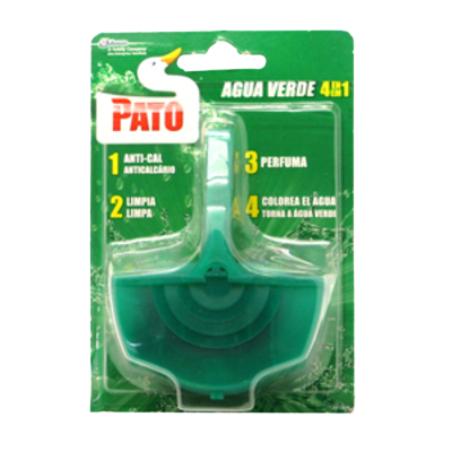 LIMPIADOR WC PATO BLOC AGUA VERDE COLGADO4EN1 40GR