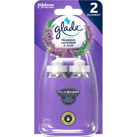 AMBIENTADOR GLADE S & S  LAVANDA JAZMI RECAMB P/2U