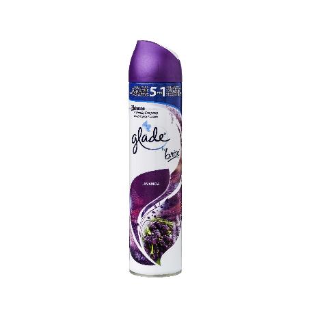 AMBIENTADOR GLADE SPRAY LAVANDA BOTE 300 ML. 