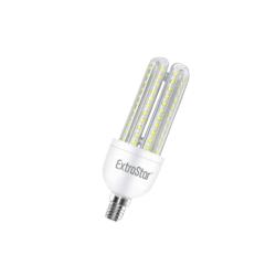 LAMPARA LED EXTRASTA 4 TUVOS LUZ FRIA E14 12W 96W