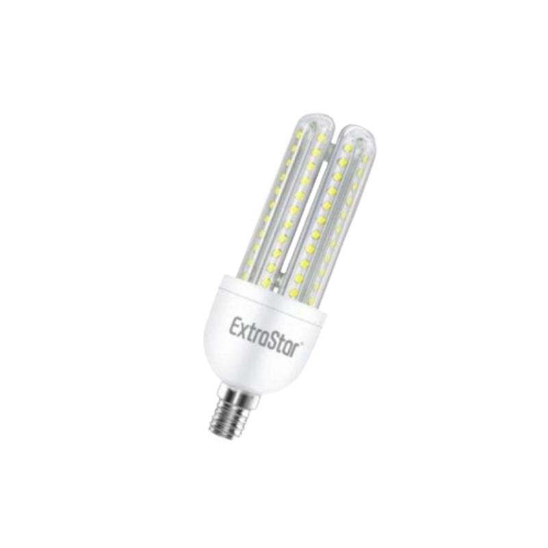 LAMPARA LED EXTRASTA 4 TUVOS LUZ FRIA E14 12W 96W