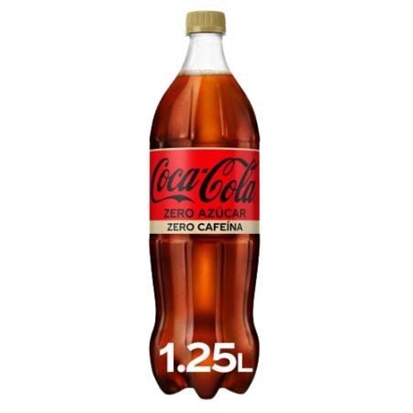 COCA-COLA PET 1.25 LITRO ZERO-ZERO .UD.