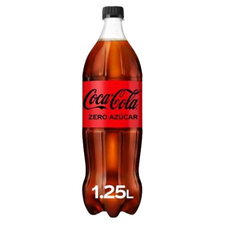COCA-COLA PET 1.25 LITRO ZERO/AZUCAR UNIDAD