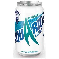 AQUARIUS ZERO AZUCAR LIMON LATA 33 CL