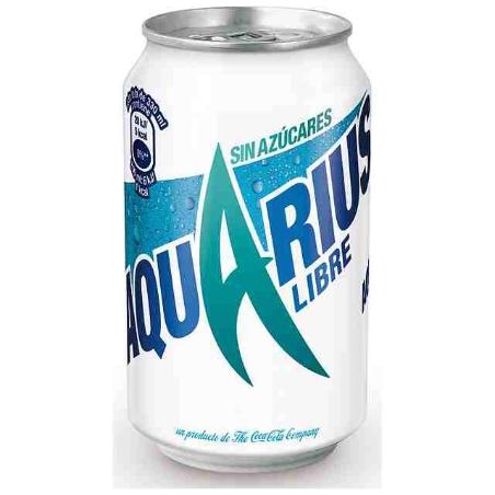 AQUARIUS ZERO AZUCAR LIMON LATA 33 CL