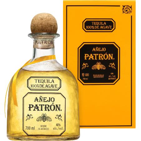 TEQUILA PATRÓN AÑEJO 100%DE AGAVE B/70.CL