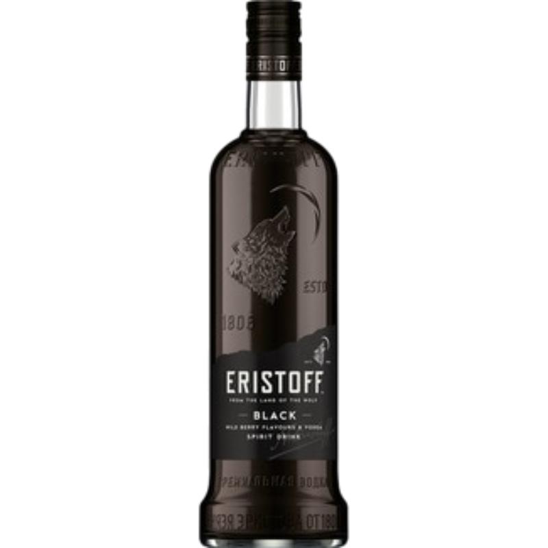 VODKA ERISTOFF BLACK (NEGRA) B/70 CL