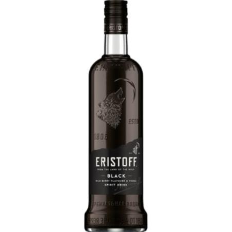 VODKA ERISTOFF BLACK (NEGRA) B/70 CL