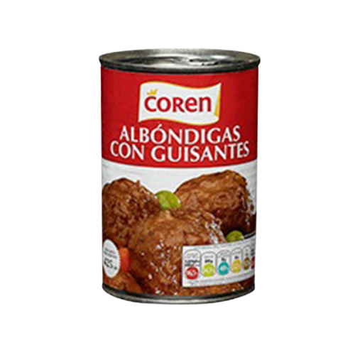 ALBONDIGAS C/GUISANTES LOURIÑO/COREN L/425 GR