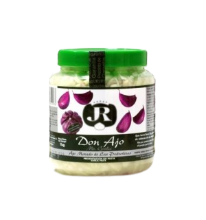 AJO MORADO EN DADOS DON AJO TARRO CRISTAL 150 GR.