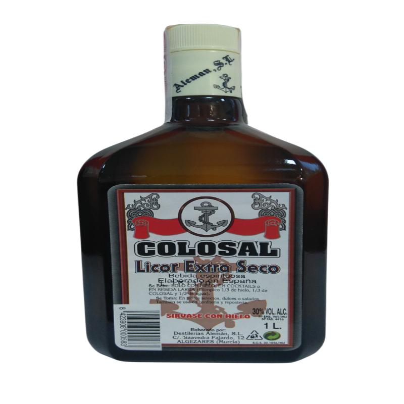 LICOR EXTRA SECO COLOSAL 30º  BOTELLA 1 L
