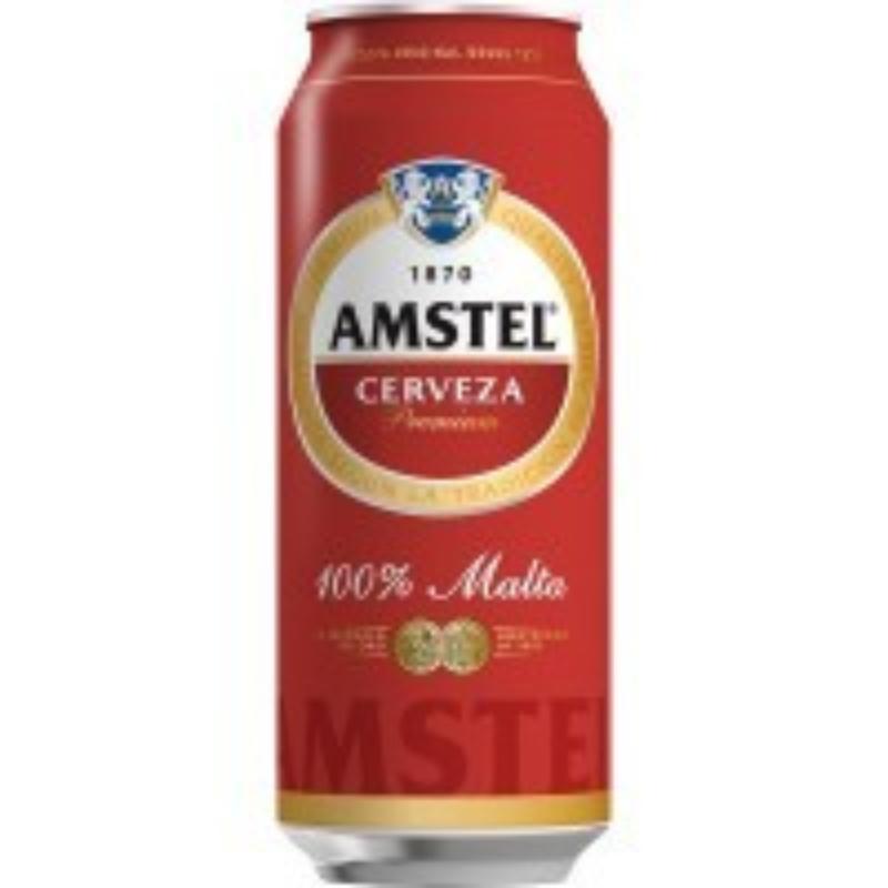 CERVEZA  AMSTEL  LATA ROJA NORMAL-5%.50.CL.