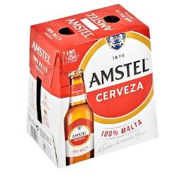 CERVEZA AMSTEL B/CRISTAL 25.CL PACK-6 