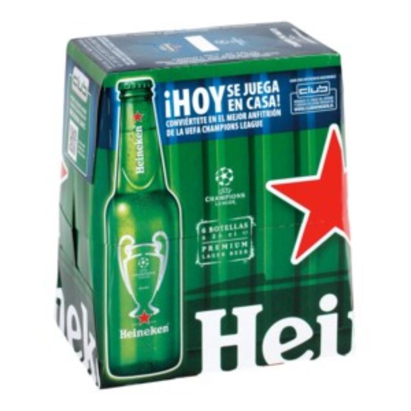 CERVEZA HEINEKEN BOTELLA 25CL.PACK/5+1.