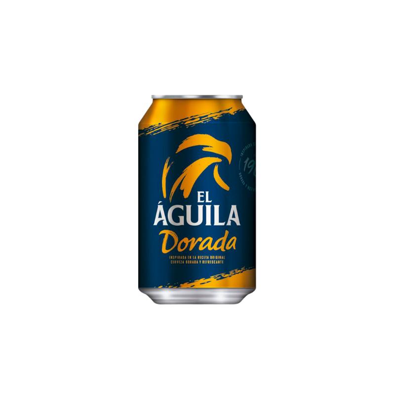 CERVEZA EL AGUILA-DORADA1900-5.5% LATA-33.C.L. 