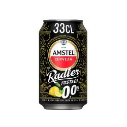 CERVEZA AMSTEL ZUMO/LI TOSTDA.0.0 RADLER L-33.CL. 