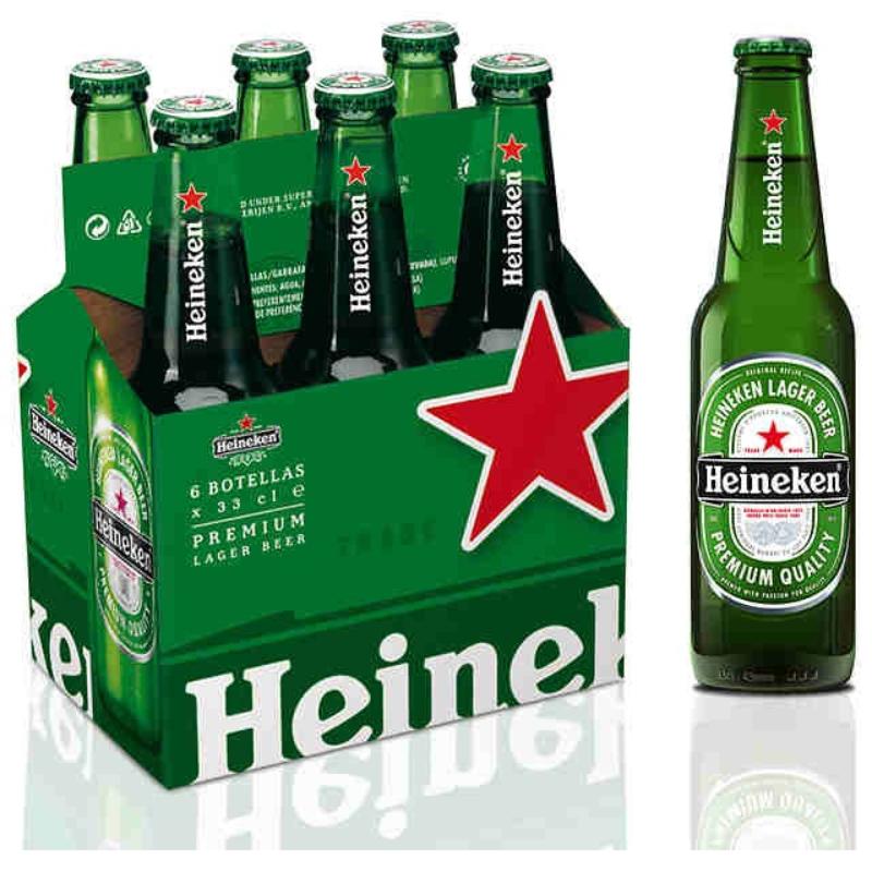 CERVEZA HEINEKEN X  BOTELLA 33.CL.