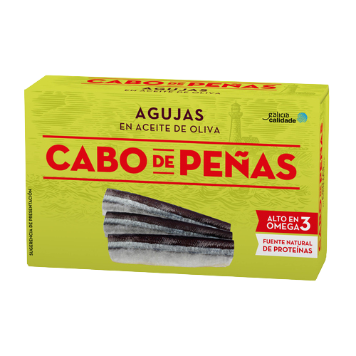 AGUJAS ACEITE/OLIVA CABO PEÑAS LATA 120 ML