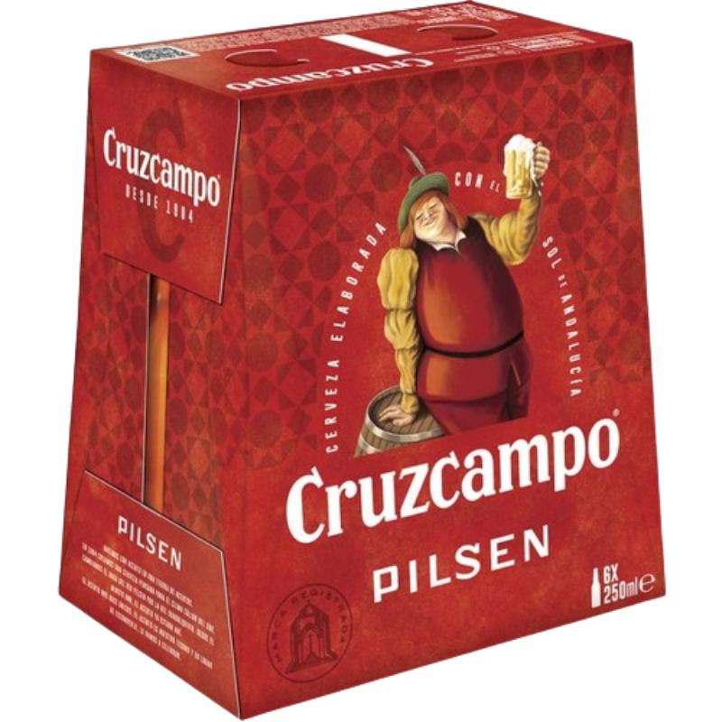 CERVEZA CRUZCAMPO VIDRIO/25 CL P/6 UD