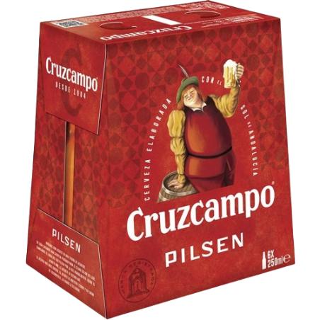 CERVEZA CRUZCAMPO VIDRIO/25 CL P/6 UD
