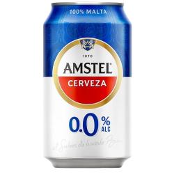 CERVEZA AMSTEL S/A.0.0%ALCOHOL LATA 33.CL.
