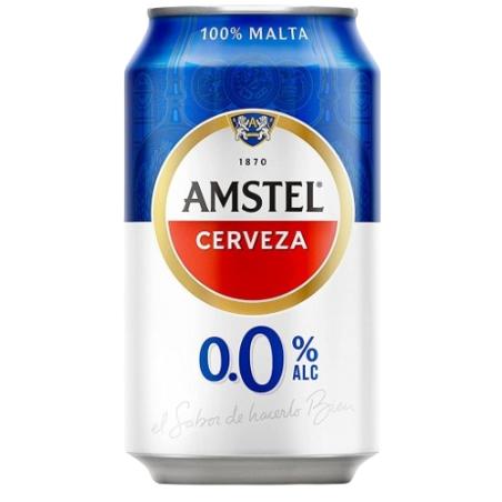 CERVEZA AMSTEL S/A.0.0%ALCOHOL LATA 33.CL.