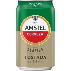 CERVEZA  AMSTEL CLASICA-TOSTADA 2.5º L/33.CL