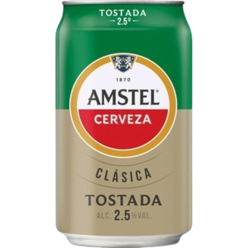 CERVEZA  AMSTEL CLASICA-TOSTADA 2.5º L/33.CL