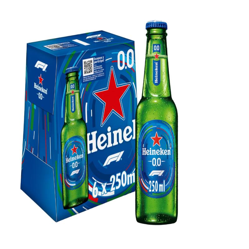 CERVEZA HEINEKEN 0.0%BOTELLA P/6.X25.CL