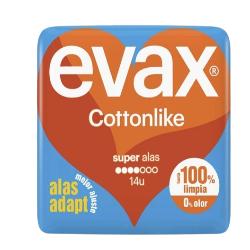COMPRESA EVAX COTTONLIKE ULTRA SUPER ALAS B/14 UD