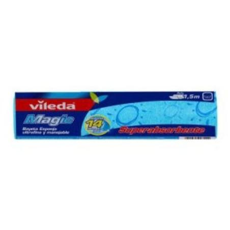 BAYETA ABSORBENTE AZUL ROLLO 25X150CMVILEDA MAGIC 