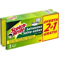ESTROPAJO SALVAUÑA SCOTCH-BRITE CLASSIC PACK/2+1